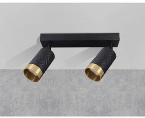 Faretto ARRAS 2xGU10/10W/230V nero