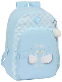 Zaino Scuola Glow Lab Cisnes Azzurro 30 x 46 x 14 cm