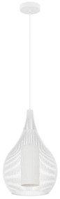 Eglo 900829 - Lampadario a sospensione con filo RAZONI 1xE27/40W/230V bianco