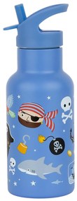 A Little Lovely Company - borraccia in acciaio inox, 350 ml - pirati