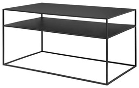 Tavolino in metallo nero 50x90 cm Fera - Blomus