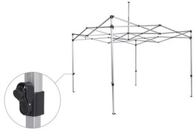 Gazebo 3x3 Master Alluminio - Nero