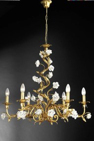 Arteluce - 6-light chandelier - white - 084/6