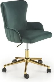 Sedia da ufficio Timoteo in velluto verde