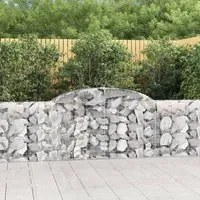 Cesti Gabbioni ad Arco 6 pz 300x30x80/100 cm Ferro Zincatocod mxl 124046