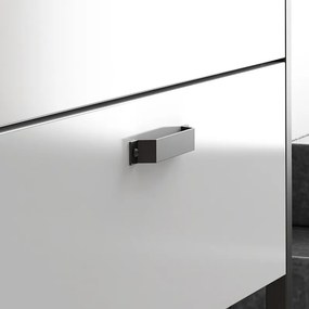 Mobile bagno 100cm con struttura metallica nera IKOS-100 - KAMALU