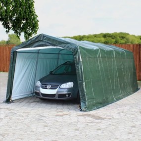 TOOLPORT 3,3x6,2m tenda garage, PE 450, verde scuro - (7810)