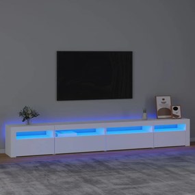 Mobile Porta Tv Con Luci Led Bianco 270x35x40 Cm /