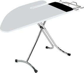 Asse da Stiro Completo Combiboard Plus 125x48 cm con Piano Stiramaniche Gambe Triple Regolabile in Altezza...