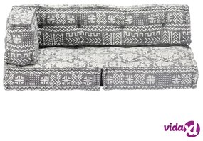 vidaXL Pouf Grigio Chiaro in Tessuto