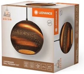Ledvance - Lampadario a sospensione con filo DECOR CARDBOARD 1xE27/15W/230V diametro 26 cm
