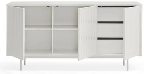 Cassettiera bassa bianca 159x80 cm Sierra - Teulat