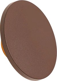 Lampada da parete moderna per esterni marrone ruggine con LED IP54 - Skyf