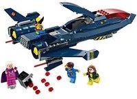 LEGO MARVEL X JET DI X MEN AEREO GIOCATTOLO DA COSTRUIRE CON 4 MINI FIGURE