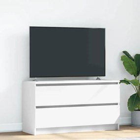 Mobile Porta Tv Bianco 100x35x54 Cm İn Legno Multistrato /