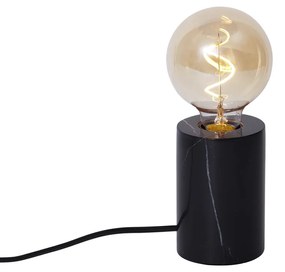 Lampada da tavolo moderna nera in marmo - Marissa