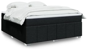 Giroletto A Molle Con Materasso Nero 180x200 Cm İn Tessuto /