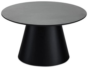 Tavolino in grigio scuro e nero con piano in marmo ø 80 cm Tango - Furnhouse
