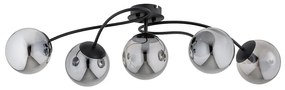 Lampadario a plafone GILIAN 5xE14/40W/230V nero