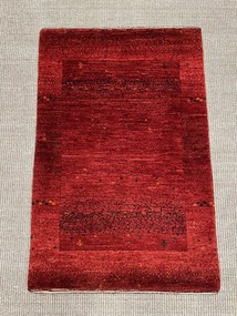 Loribaft Tappeto 60x90 Rosso (Iran) Annodato A Mano