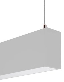 Profilo Lineare Alluminio a Sospensione per Striscia LED 1m e 2m Variante Lunghezza 2 Metri