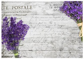 Fotomurale  Lavender postcard  Colore Grigio, Dimensioni e Misure 250x175