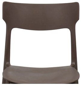 Sedia da esterno marrone in plastica Biá – Bonami Essentials