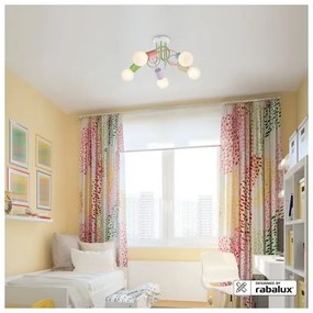 Rabalux 6340 - Lampadario a plafone LINETT 5xE27/40W/230V