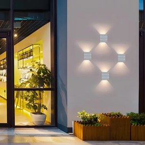 Immax 08521L - Applique LED da esterno LUXLINE 6W/230V 3000K IP54 bianco