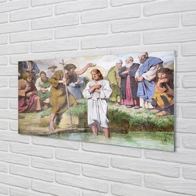 Quadro acrilico Immagine di Gesù 100x50 cm