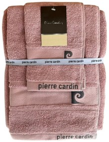 Set asciugamano bagno viso ospite telo Pierre Cardin Luxury  Colore Rosa