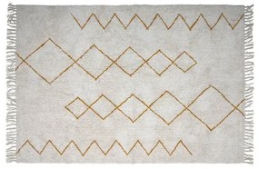 Huso Rug Yellow/Cotton - Bloomingville