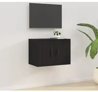 Mobile Porta TV a Parete Nero 57x34,5x40 cm 816617