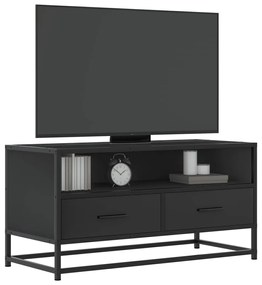 Mobile Tv Nero 80x34,5x40 Cm İn Truciolato Metallo /
