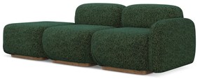 Chaise lounge componibile verde scuro (con penisola a destra) Ailani – Makamii