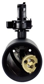 Faro GU10 per binario Trifase in alluminio Nero