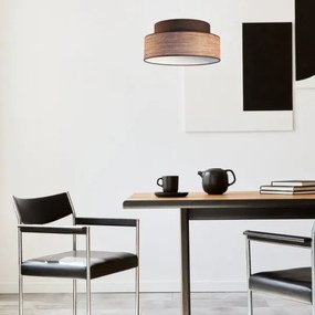 Lampadario a sospensione con filo GRACE 1xE27/60W/230V diametro 40 cm marrone/beige