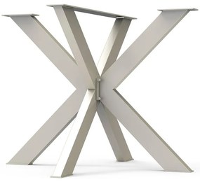 Gamba per mobili a stella STEELMI Stella in acciaio cromo opaco L 87 x P 90 x H 72 cm