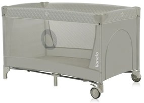 Lionelo - Lettino da viaggio FLOWER Cappuccino