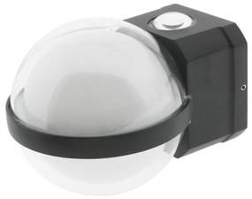 Applique Led da parete World 10W Nero IP54 Bianco caldo 3000K M LEDME