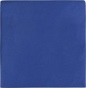 Biancheria da letto singola in cotone sateen blu scuro 140x200 cm - Mijolnir