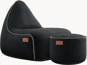 Pouf sacco con poggiapiedi Canvas