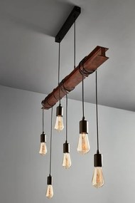 Lampadario Industriale Medbourne nero 6x E27 Ø0cm EGLO