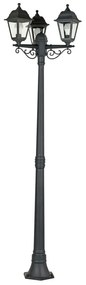 Lampione da giardino, Sima H 200 cm, nero, IP44