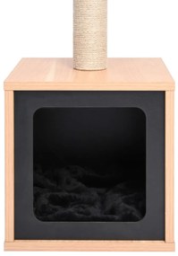 Albero per gatti con tappeto tiragraffi in sisal 62 cm