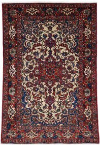 Isfahan Tappeto 220 x 150 (Iran) Annodato A Mano