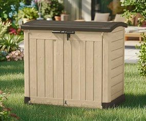 Armadio Porta Attrezzi da Giardino 146x120x82 cm in Resina Keter Store It Out Arc Beige...