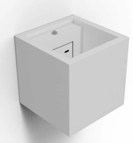Applique da Parete a forma di Cubo in Gesso Pitturabile, G9 Materiale Gesso