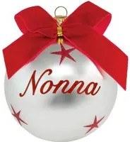 Pallina Natale con scritta Nonna 10 cm