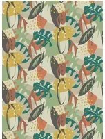 Osborne & Little Tapete Zylina - Terracotta/ Teal